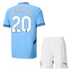 Conjunto (Camiseta+Pantalón Corto) Manchester City Bernardo 20 Primera Equipación 2024-25 - Niño